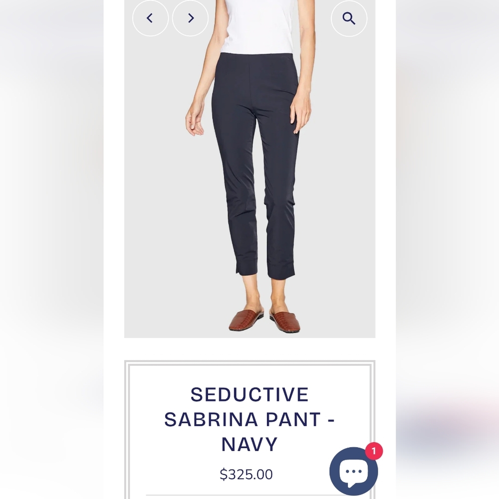 Seductive Sabrina Pant Sz 40 ( US -M) Blue